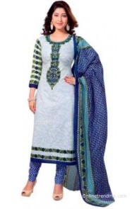 Miraan Cotton Printed Salwar Suit Dupatta Material(Un-stitched)